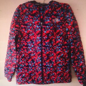 The North Face Kids Floral Jacket - Red and Blue